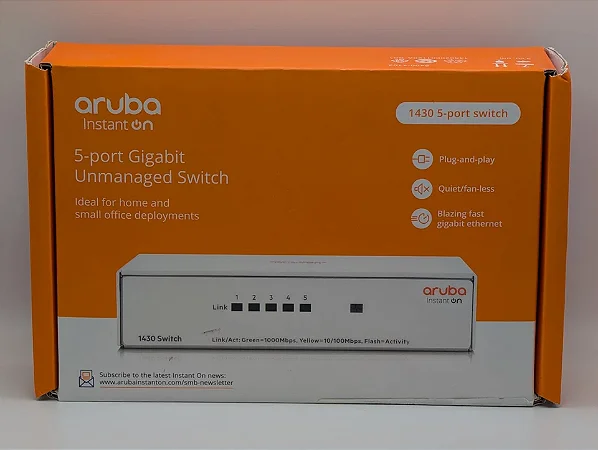 HPE R8R44A 1430-5G Switch Aruba Instant On Nao Gerenciavel