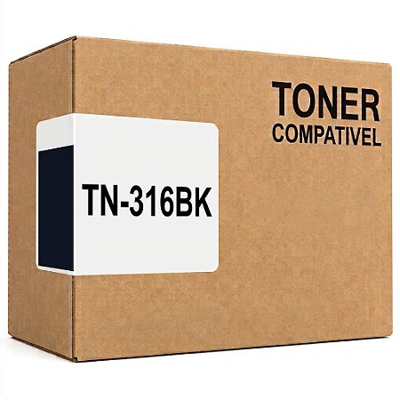 Compativel TN316BK Toner Preto 4.000Páginas Para Brother