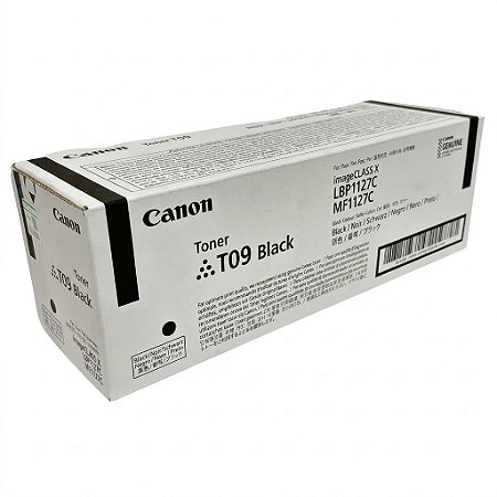 Toner Original T09-3020C005AA Canon Preto 7.600Páginas LBP1127C MF1127C C1127i C1127iF C1127P