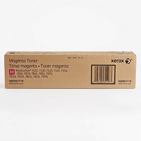 Toner Original 006R01519 Xerox Magenta 15.000Páginas Para 7525 7530 7535 7545 7556 7830 7835 7845 7855 7970
