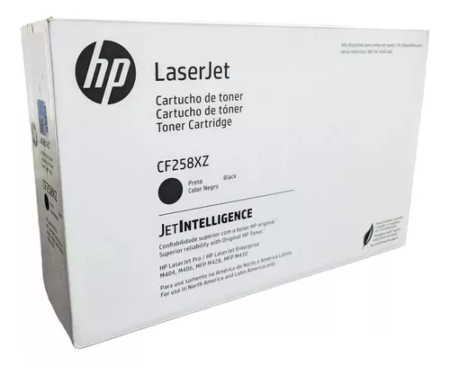 Toner Original CF258X HP 58X Preto 10.000Páginas Para M404DW M404N M428FDW M428DW E42540F