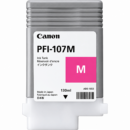 Tinta Original PFI-107M 6707B003AA Canon Magenta 130ml Para IPF-670 IPF-680 IPF-685 IPF-780 IPF-770 IPF-785