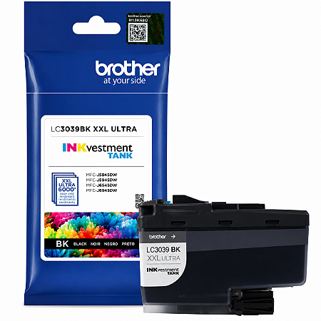 Cartucho Original LC3039BK Brother Preto 6.000Páginas Para J5845DW J5945DW J6545DW J6945DW