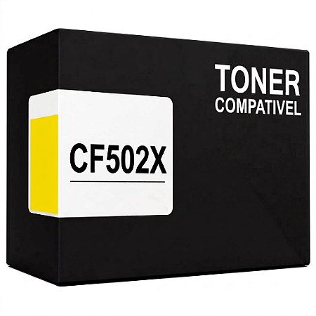 Compativel CF502X 202X Toner Amarelo 2.500Páginas Para M254DW M280NW M281FDW