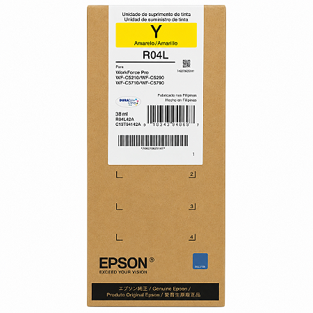 Tinta Original R04L R04L42A C13T94142A Epson Amarelo 5.000Páginas Para WF-C5290 WF-C5790 WF-C5710