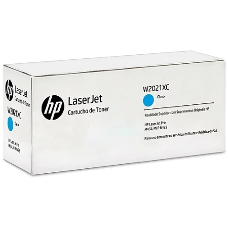 Toner Original W2021X HP 414X Ciano 6.000Páginas Para M454DW M454DN M479FDW