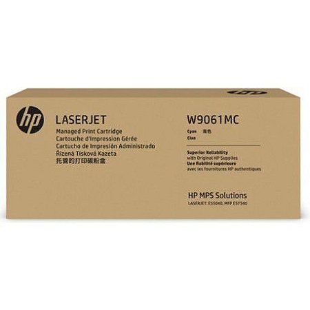 Toner Original HP W9061MC Ciano 12.500Páginas Para E5540DW E57540DN 5540 57540