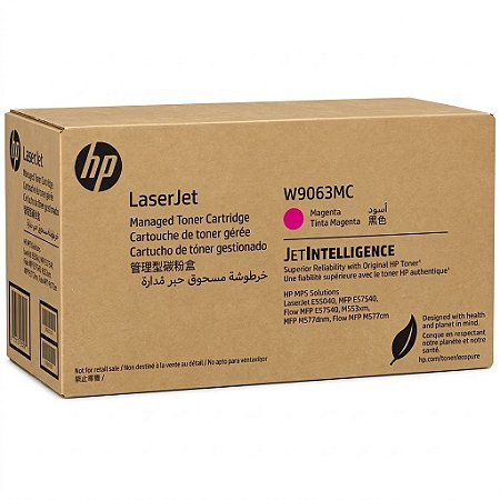 Toner Original W9063MC HP Magenta 12.500Páginas Para E5540DW E57540DN 5540 57540