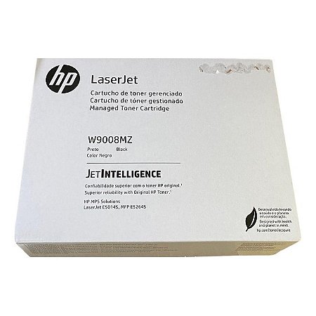 Toner Original W9008MZ HP Preto 23.000Páginas Para E50145DN E52645DN E52645C