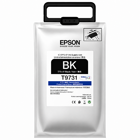 Tinta Epson T973120 PXS7070X PXM7070FX Original Preto C13T973100 402.1ml 22.500Páginas Para C869R C869RD3TWFC C869RDTTWF C869RDTWFC