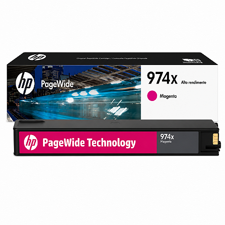Cartucho Hp 974X Original L0S02AB Magenta 7.000Páginas Para 352DW 377DW 452DN 452DW 477DN 477DW 552DW 577DW 577Z P57750DW P55250DW 377DN