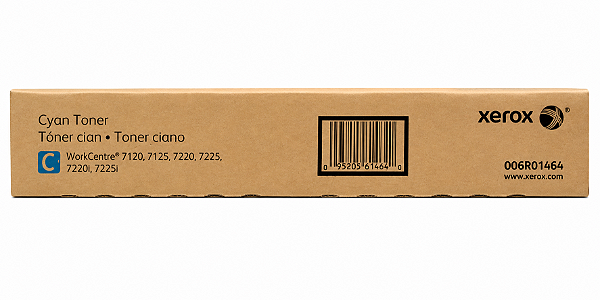 Toner Original 006R01464 Xerox Ciano 15.000Páginas Para 7120 7120T 7125 7125T 7220 7220i 7225 7225i