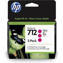 712 3ED78A Kit Com 3Cartuchos Original HP Magenta 29ml cada Para Studio Steel T210 T250 T650