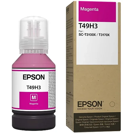 Refil de Tinta T49H300 Magenta Garrafinha Original Epson 140ml Para T3170 T3170X 3170X SCT3170X