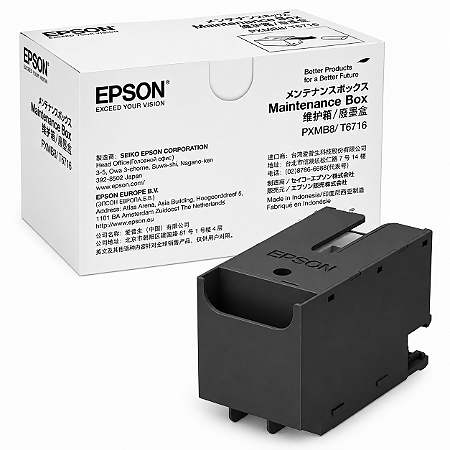 Caixa Original C13T671600 T6716 PXMB8 Epson Para WF-C579R WF-M5299 WF-M5799 WF-C5290 WF-C5710 WF-C5790 WF-C5210