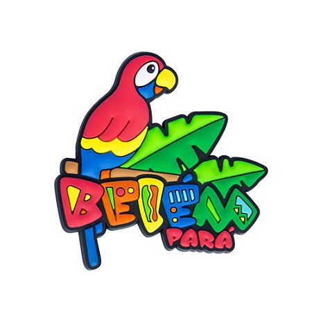Imã de geladeira arara - Belém