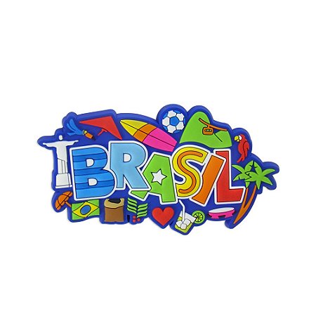 Imã de geladeira icones - Brasil