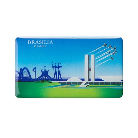Imã de geladeira monumentos de Brasília