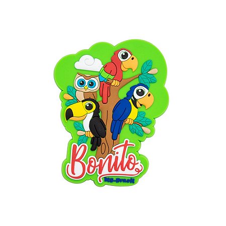 Imã de geladeira aves - Bonito