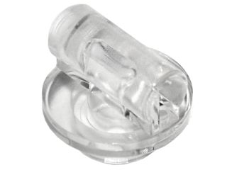 Placa redonda 1x1 com barra translúcida