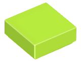 Placa Lisa 1x1 Verde Limão
