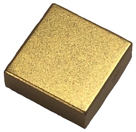 Placa Lisa 1x1 Metalic Gold