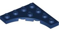 Placa Modificada 4x4 com contorno curvo Azul Escura