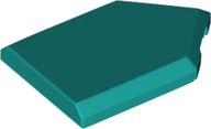 Placa modificada 2x3 Pentagonal Azul Turquesa