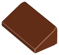 Placa Inclinada 30 1x2x 2/3 Marrom