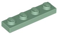 Placa 1x4 Sand Green