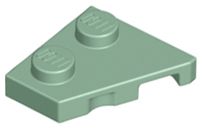 Placa 2x2 esquerda sand green