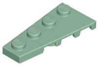 Placa 4x2 esquerda Sand Green