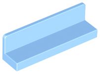 Painel 1x4x1 Azul Claro Brilhante