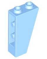 Inclinação Invertida 75 2x1x3 Azul Claro Brilhante
