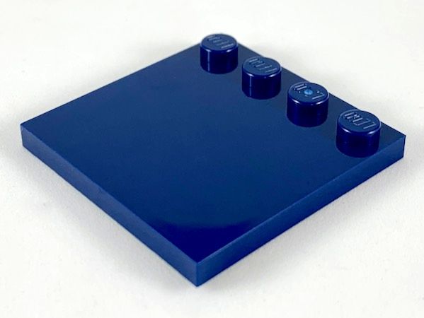 Placa Modificada 4x4 Azul Escura