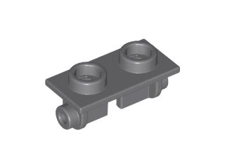 Dobradiça peça superior 1x2 Cinza Escura