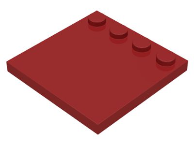 Placa Modificada 4x4 Dark Red