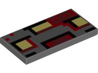 Placa Lisa 2x4 - Face do Monstro Minecraft Redstone