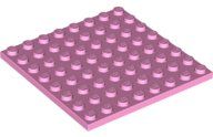 Placa 8x8 Rosa Brilhante