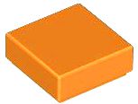 Placa Lisa 1x1 Laranja