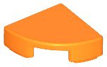 Placa redonda 1x1 de 1/4  Laranja