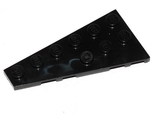 Placa 6x3 esquerda Preta