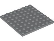 Placa 8x8 Cinza Escura