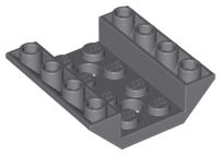 Inclinação Dupla Invertida 45 4 x 4 com 2 furos Cinza Escura