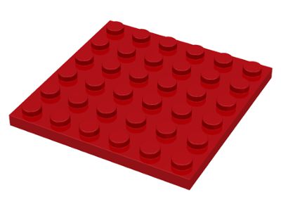 Placa 6x6 Vermelha