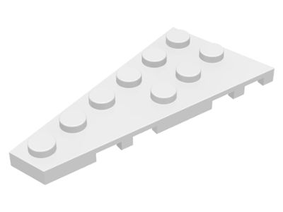 Placa 6x3 esquerda Branca