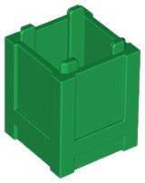 Caixa 2x2x2 Topo Aberto Verde