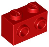Tijolo Modificado 1x2 Vermelho (Modified Brick)