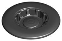 Tampa da roda com 10 raios embutidos preta