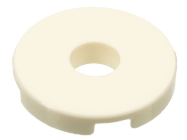 Placa lisa 2x2 com furo Branca